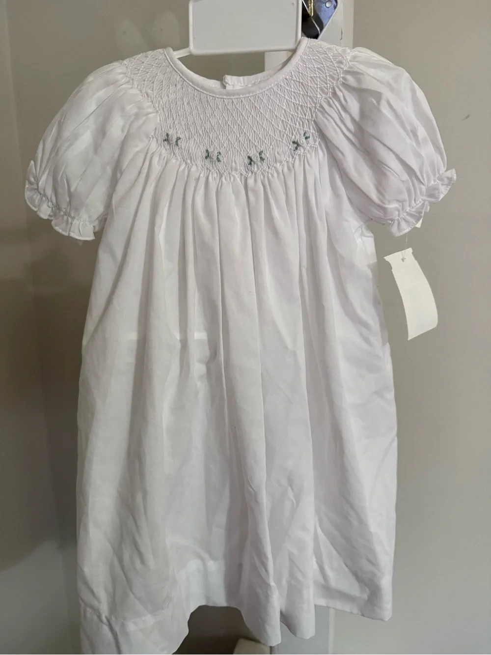 NWT Petit Ami Hand Embroidered Smocked Dress & Bonnet
